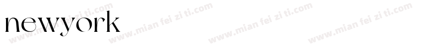 newyork 常规字体转换